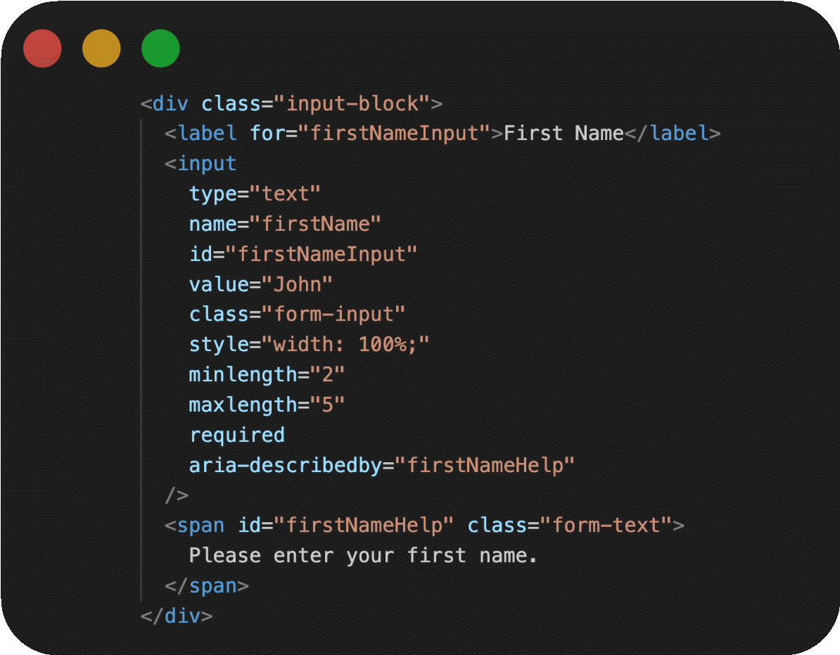 aria-label-wcag-js-form-builder